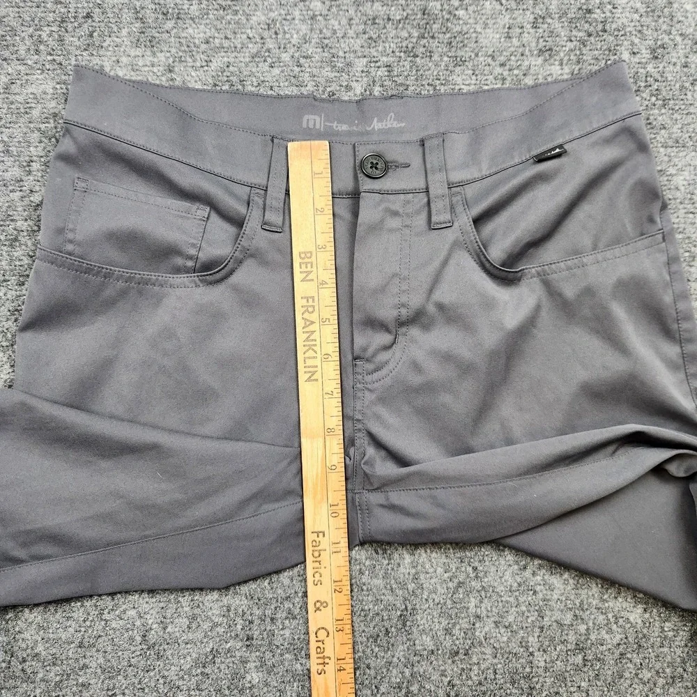 Travis‎ Mathew Golf Pants Mens 30 Gray Performance 5 Pocket Polyester Stretch